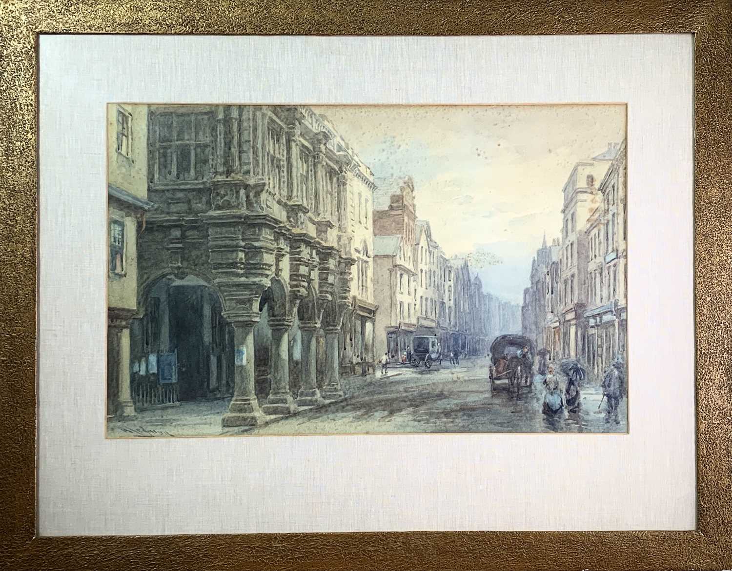 Alfred LEYMAN (1856-1933)Exeter GuildhallWatercolour Signed 41 x 64cm - Image 2 of 3