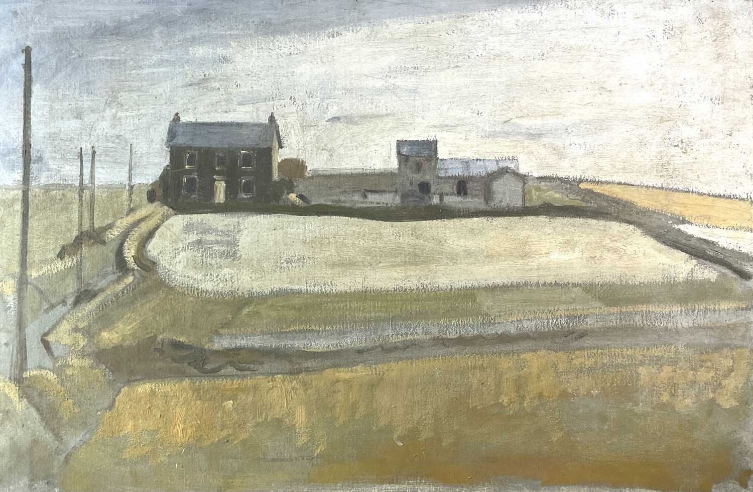 Alec WILES (1924) Cornish Farm Oil on board 51x76cm