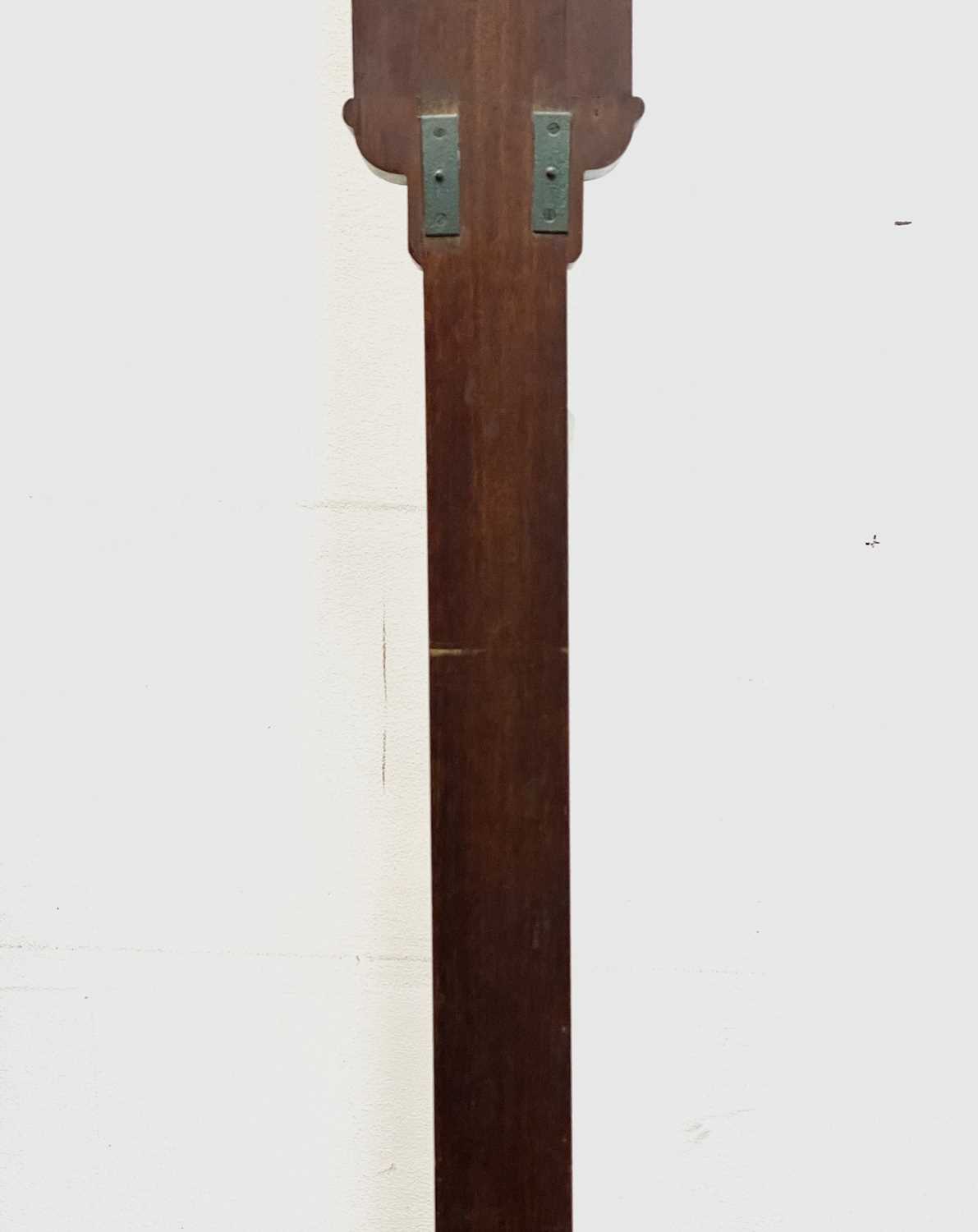 A Victorian walnut stick barometer, by J Hicks, London, with ivory scales, twin vernier indicators - Image 11 of 25