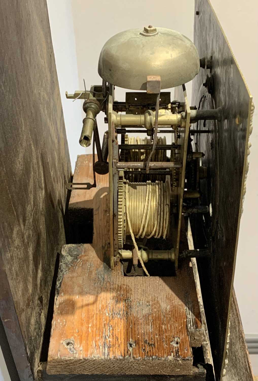 A walnut marquetry longcase clock, the early 18th century eight day movement signed 'Nat(haniel) - Image 11 of 25