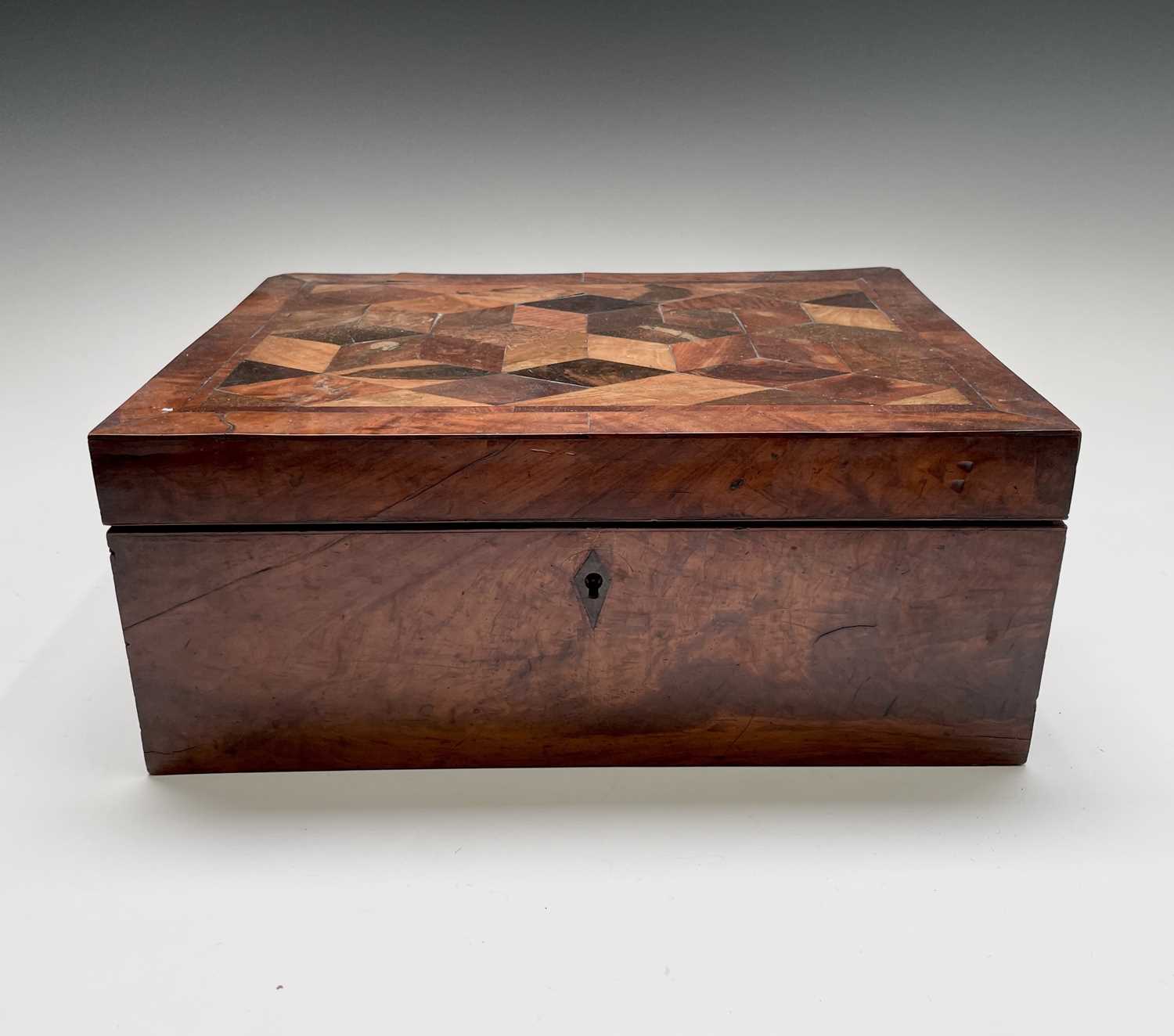 A rare Jamaican specimen wood workbox, by James Pitkin, Kingston, Jamaica, circa 1835/1840, the - Image 7 of 35