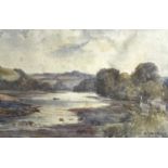 Sidney James BEER (1875-1952)Helford River LandscapeWatercolour Signed17 x 26.5cm