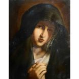 After Giovanni Battista Salvi da SASSOFERRATO Portrait of the Young Virgin Mary 19th century oil