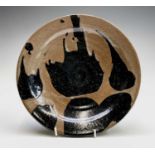 A John Reeve (1929-2012, ex Longlands Pottery, Hennock, Devon, c. 1968-1970) stoneware plate.