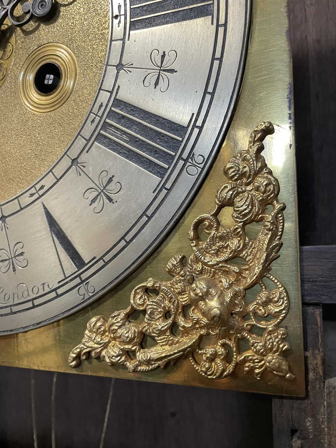 A fine walnut and marquetry eight day longcase clock, early 18th century, with an associated dial - Image 28 of 78