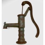 A Victorian cast iron water pump. Height 48cm.