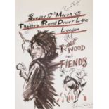 Music/Rolling Stones/Autograph/Advertising Interest - A framed Ronnie Wood concert poster, 'Ronnie
