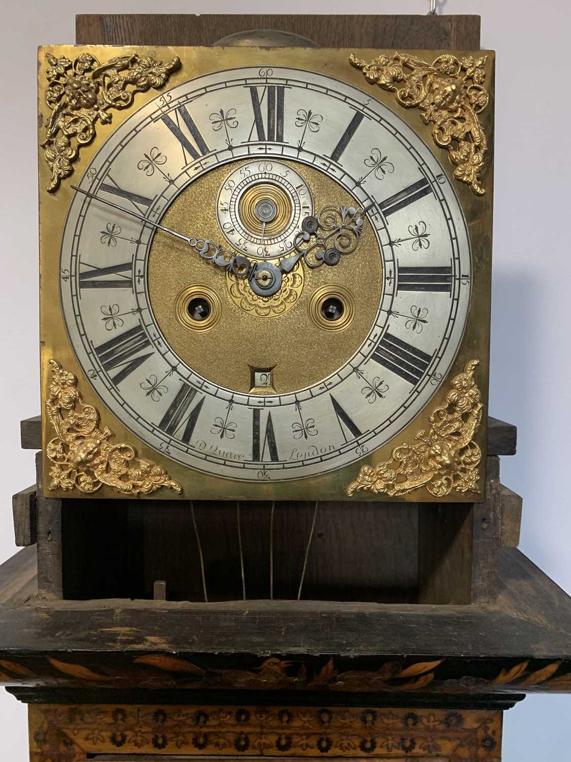 A fine walnut and marquetry eight day longcase clock, early 18th century, with an associated dial - Image 7 of 78