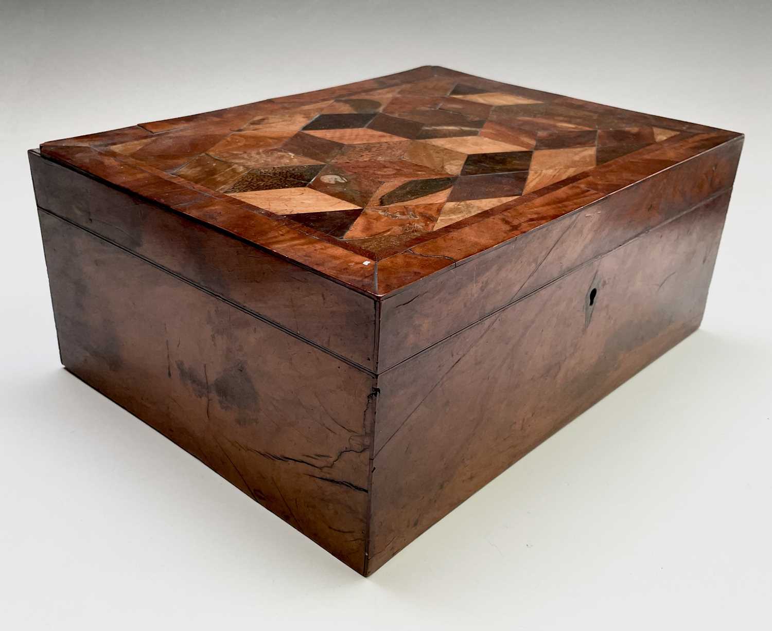 A rare Jamaican specimen wood workbox, by James Pitkin, Kingston, Jamaica, circa 1835/1840, the - Image 17 of 35