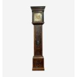 A fine walnut and marquetry eight day longcase clock, early 18th century, with an associated dial
