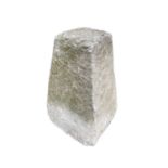 A limestone staddle stone base. Approx. height 54cm.