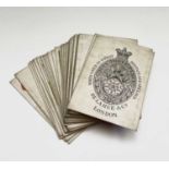 A set of De La Rue & Co playing cards, with black and gilt backs, 9.4X6.4cm. Provenance:Michael