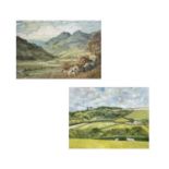 W. B. CLARKSON (XX) 'The Langdale Valley, Lake District', oil on board, signed, inscribed to the