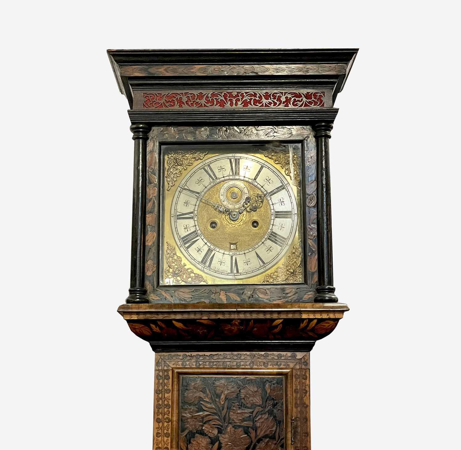 A fine walnut and marquetry eight day longcase clock, early 18th century, with an associated dial - Image 2 of 78