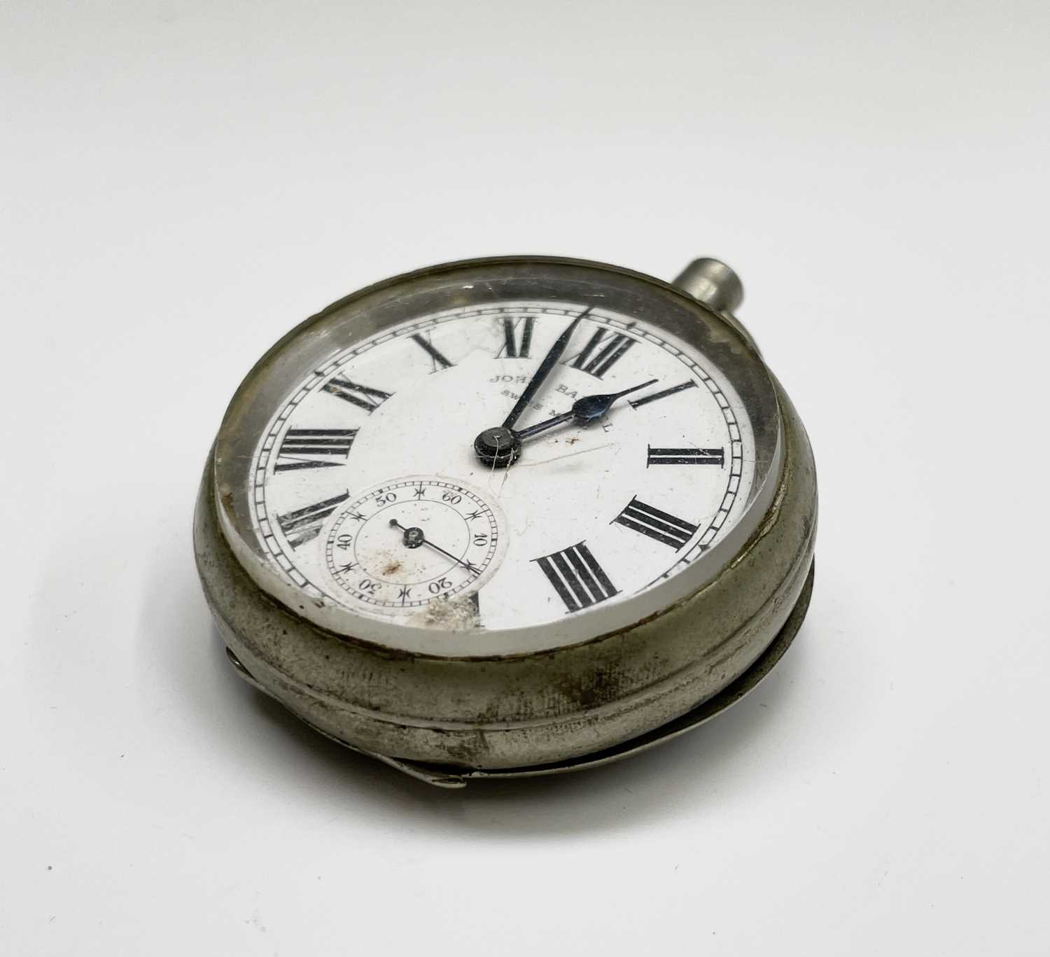 A Stanley brass cased pocket compensated barometer, with silvered dial, numbered 2.264, the back - Image 13 of 20