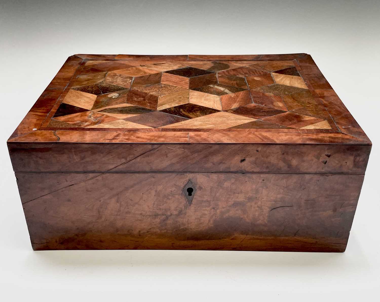 A rare Jamaican specimen wood workbox, by James Pitkin, Kingston, Jamaica, circa 1835/1840, the - Image 13 of 35