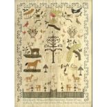 A George IV period sampler, worked by Elizabeth Wheatley aged eleven years, dated 1810,