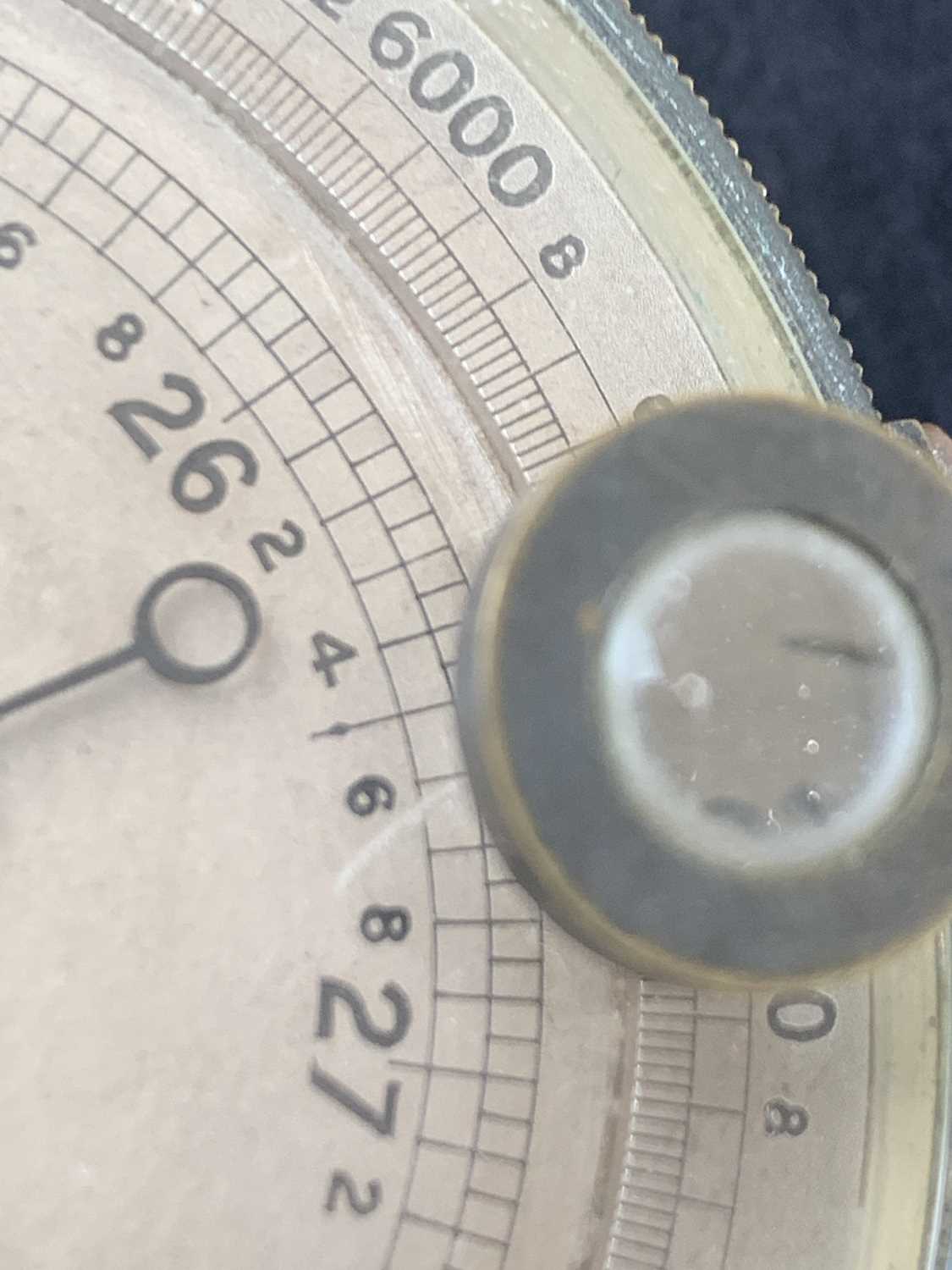 A Stanley brass cased pocket compensated barometer, with silvered dial, numbered 2.264, the back - Image 17 of 20