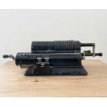 A vintage Odhner, Swedish mechanical calculator, width 38cm.