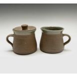 Amanda BRIER (b. 1978) Leach pottery jug with crackle glaze 11cm in height, five David LEACH