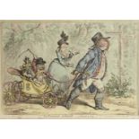 James GILLRAY (1757-1815)La Promenade en Famille - a Sketch from LifeEtching with hand-