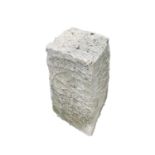 A limestone staddle stone base. Approx. height 54cm.