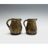 Leach Pottery, A Bill Marshall small jug, with incised decoration below the spout, personal and St