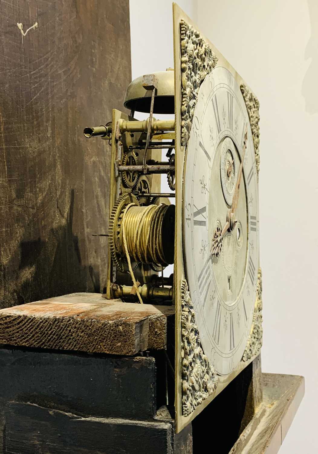 A walnut marquetry longcase clock, the early 18th century eight day movement signed 'Nat(haniel) - Image 6 of 25