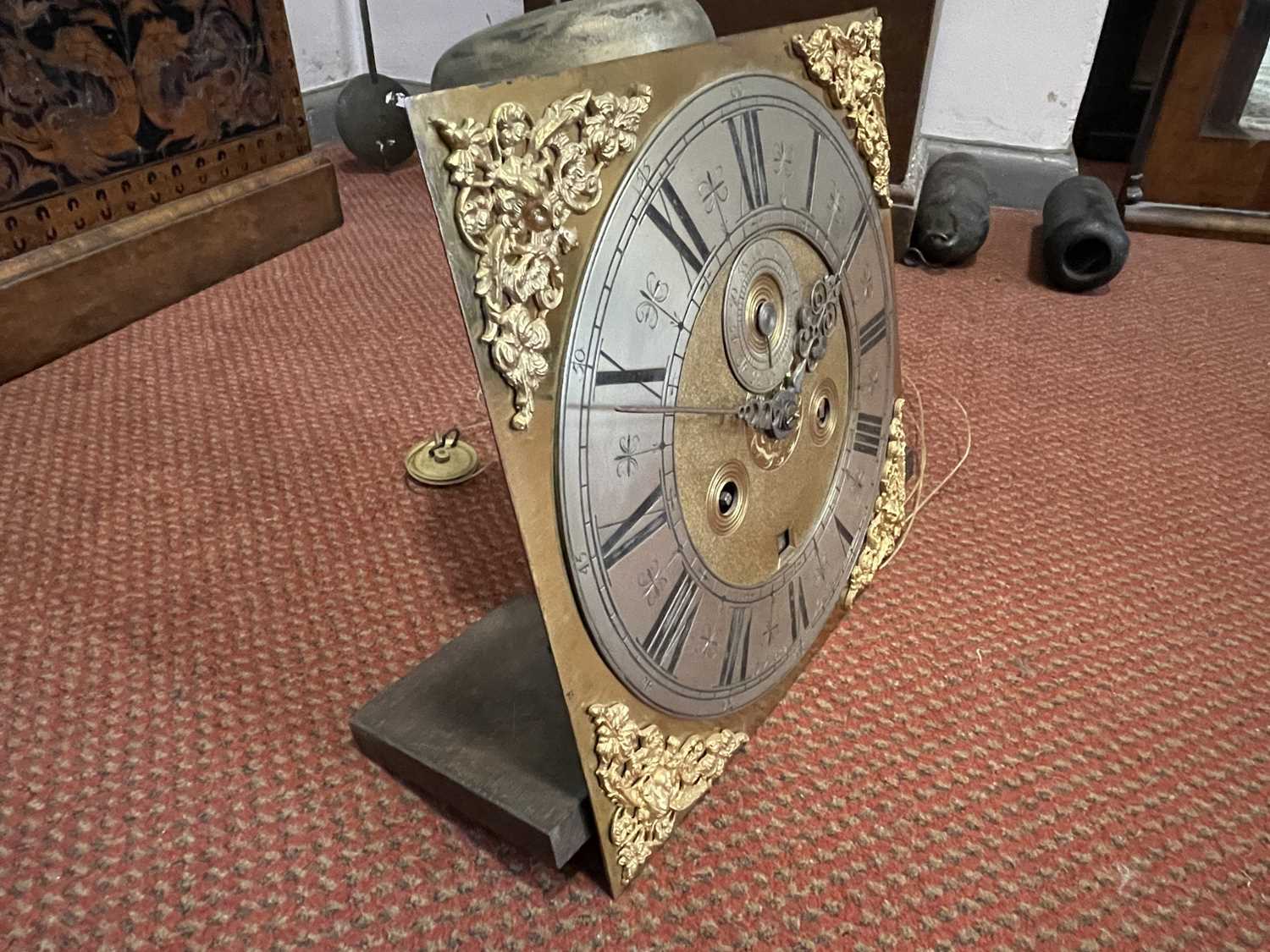 A fine walnut and marquetry eight day longcase clock, early 18th century, with an associated dial - Image 12 of 78