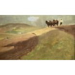 Arthur LEMON (1850-1912) Country Landscape Oil on board 'William Marchant & Co, The Goupil Group