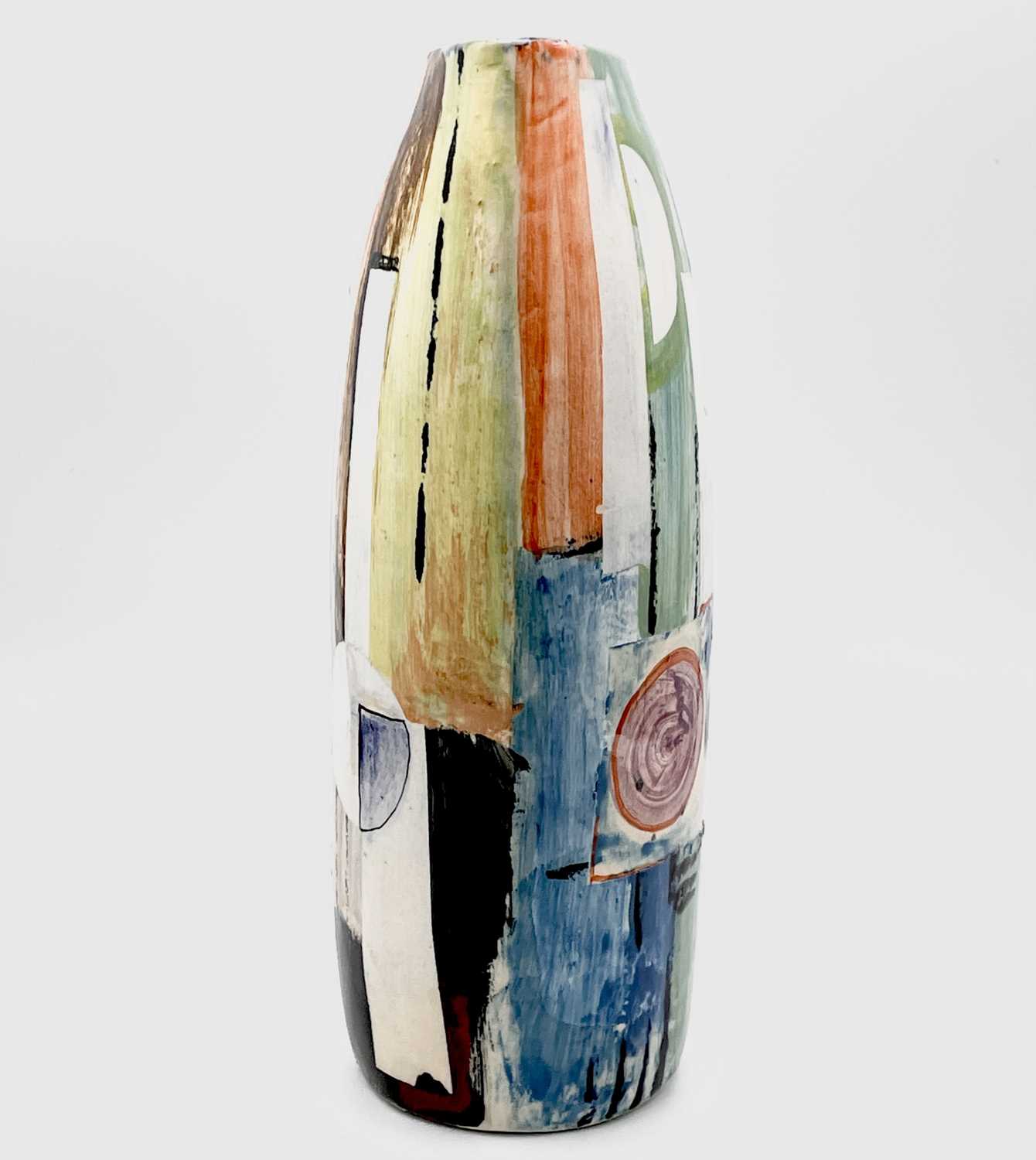 Paul JACKSON A ceramic vase with painted abstract decoration Signed and dated '18 to base Height - Image 3 of 7