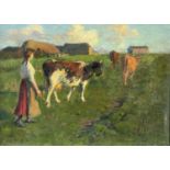 Harold C. HARVEY (1874-1941) To Pastures New Oil on canvas Signed 30.5x40.5cmCondition report: