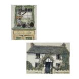 Sue LEWINGTON (1956) (Two works) Ivy Cottage Etching Signed, inscribed and numbered 18/100 Plate