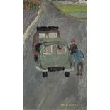 Fred YATES (1922-2008) Freds Broken Down Car Oil on board Signed 25 x 15cmCondition report: This