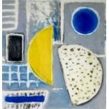 Janet LYNCH (1938) Blue and Yellow Carborundum Print Signed, dated '98 and numbered 4/20 Paper