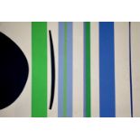 Terry FROST (1915-2003) Blue and Green Verticals Screenprint Signed and numbered 127/150 Paper