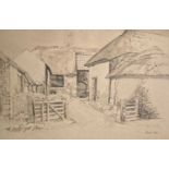 Edward Bouverie HOYTON (1900-1988) Farm Buildings Ink and wash Signed 32.5x48cm Together with an ink