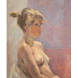Alan LEISHMAN (XX-XXI) Sunlit Nude Oil on board Initialled and dated '82 30 x 25cmCondition