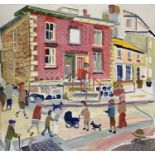 Fred YATES (1922-2008) The Pink House Oil on board Signed 48 x 50cmThe house is situated on North