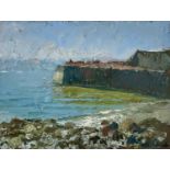 Neil PINKETT (1958)Lamorna Cove Oil on board Signed Red Sail Gallery label to verso24 x