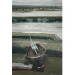 Jack PENDER (1918-1998) Newlyn Harbour Oil on board Inscribed 'To Rachel on your Birthday '88' to