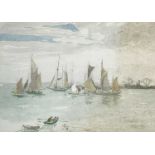 Mary MCCROSSAN (1865-1934)Sailing Boats, Brixham Watercolour Signed, inscribed and dated 193325 x