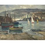 Leonard RICHMOND (1889-1965) St Ives Harbour Oil on canvas Signed 48 x 61cmCondition report: