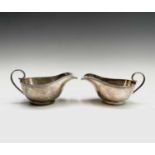 A pair of George V silver sauce boats by Joseph Rodgers & Sons Sheffield 1933 8.89ozCondition
