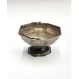 A George III silver octagonal sugar bowl by Daniel Pontifex 1796 6.56ozCondition report: The bail