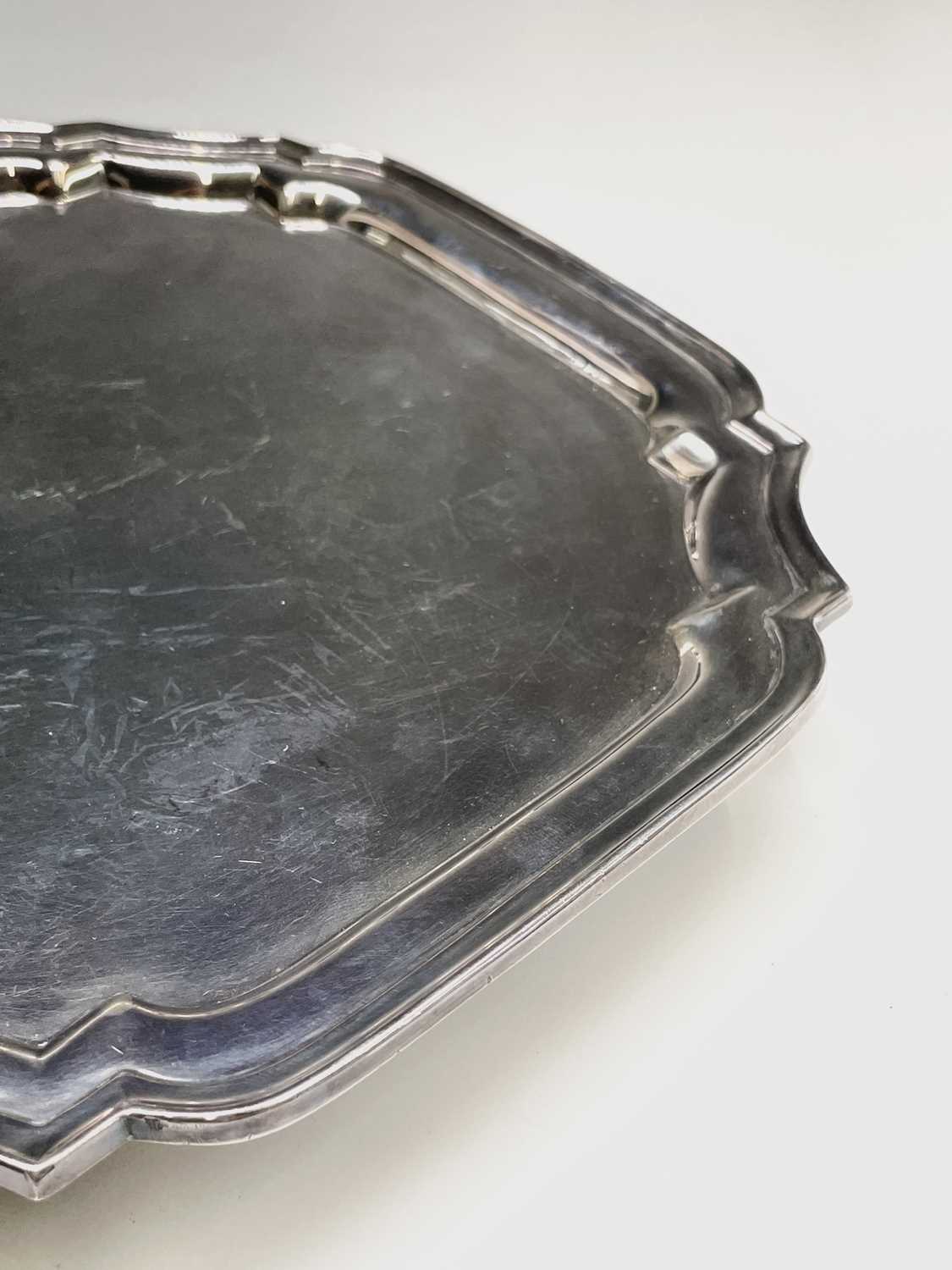 A square silver tray by A Chick & Sons Ltd Sheffield 1960 16.39ozCondition report: Width of tray - Image 7 of 8