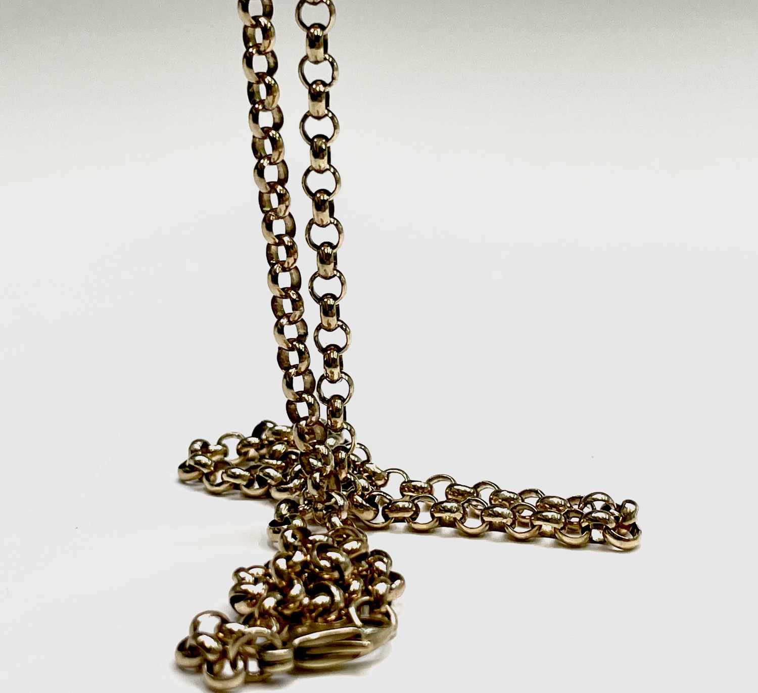 A 9ct belcher link gold necklace 13.3gm 62cmCondition report: Good condition - Image 6 of 6
