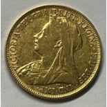 Sovereign 1900 Sydney mint Very Fine
