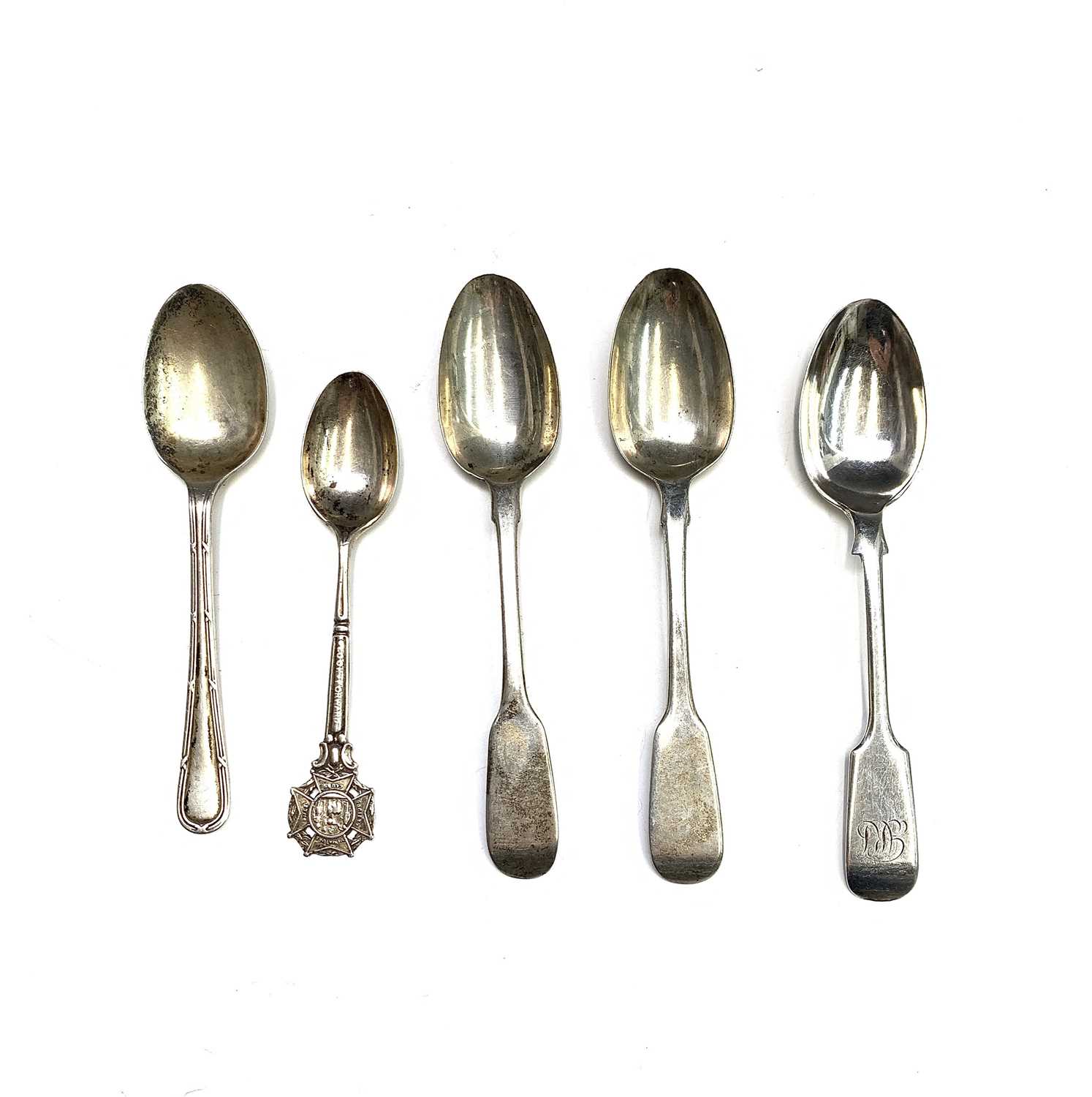 Five silver spoons 3oz