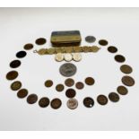 Coins including high grade copper and brass